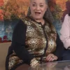 Sheila Kinnard leopard satin zip jacket featured on The Today Show 2025 with premium design