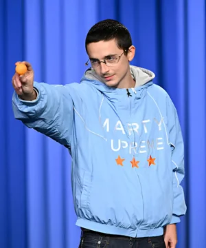 Premium celebrity blue jacket designed for fans and modern casual wear