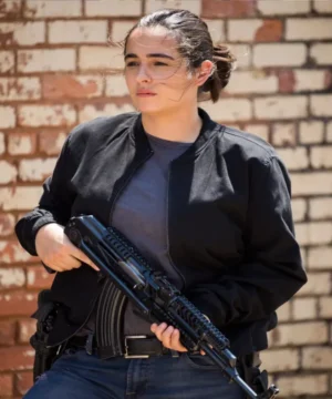 Alanna Masterson The Walking Dead jacket featuring rugged design, premium fabric, and iconic TV series-inspired outerwear style