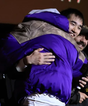 Premium BAFTA screening puffer jacket designed for celebrity style and modern fashion