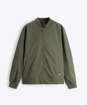 Alternative view of Jason Kennedy Access Hollywood Green Bomber Jacket