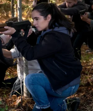 Alanna Masterson The Walking Dead jacket featuring rugged design, premium fabric, and iconic TV series-inspired outerwear style