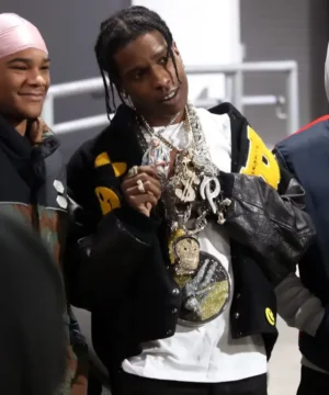 Flacko Testing in Progress ASAP Rocky varsity jacket hip hop outerwear