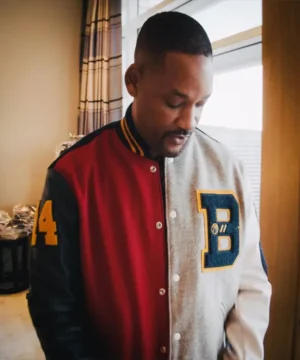 Bel-Air Academy varsity jacket inspired by Will Smith with timeless silhouette, bold detailing, and contemporary streetwear appeal