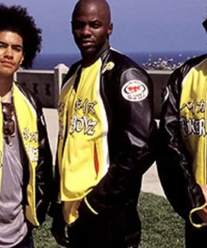Derek Luke Biker Boyz motorcycle jacket featuring premium leather, rugged biker design, and iconic film-inspired outerwear style