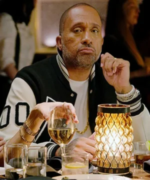 Kenya Barris BlackAF varsity jacket featuring bold black design, premium fabric, and modern celebrity-inspired streetwear style