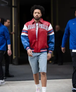 Arches Soda Club Pelle Pelle jacket worn by Cade Cunningham with sleek fit, luxury craftsmanship, and urban fashion appeal