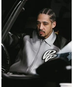 Classic Soda Club Pelle Pelle jacket in silver inspired by Callmegt combining premium leather with modern urban fashion