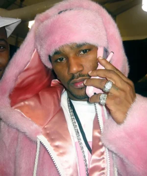 Alternative view of Cam Ron Pink Fur Coat