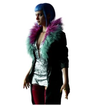 cyberpunk 2077 evelyn parker black leather coat