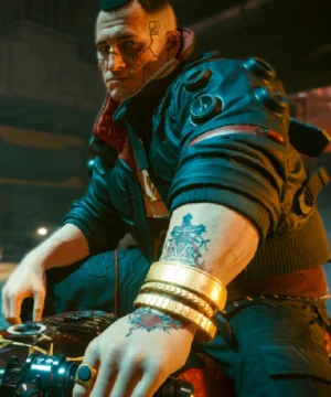 cyberpunk 2077 jackie welles black leather jacket