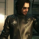 Cyberpunk 2077 Johnny Silverhand Black Leather Jacket