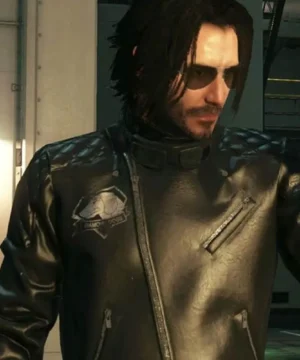 Cyberpunk 2077 Johnny Silverhand Black Leather Jacket