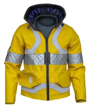 cyberpunk 2077 lucy yellow leather jacket front