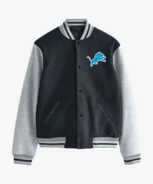 Detroit Lions jacket inspired by Eddie Murphy in Beverly Hills Cop 4 with timeless sports silhouette and retro cinematic fashion appeal