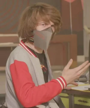 Ranboo varsity jacket from Generation Loss series crafted with durable materials, snap-button closure, and modern fanwear design