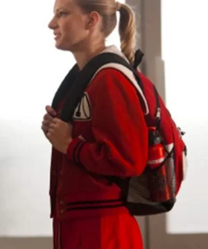 Brittany Pierce varsity jacket from Glee with sleek silhouette, high-quality craftsmanship, and contemporary fan apparel appeal