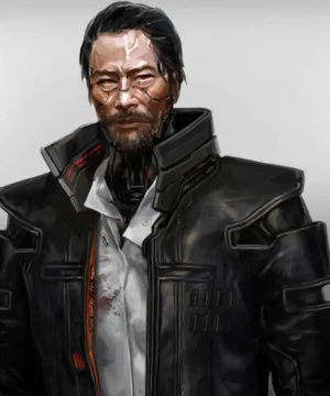 goro takemura black leather coat