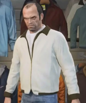 GTA V scorpion bomber white jacket inspired by Grand Theft Auto 5