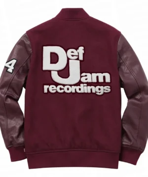 Snoop Dogg inspired House Party maroon bomber jacket for men