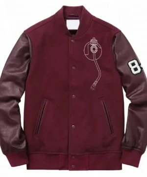 Maroon bomber jacket worn by Snoop Dogg in House Party movie