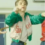 Gucci Jimin BTS Dynamite Green Satin Jacket