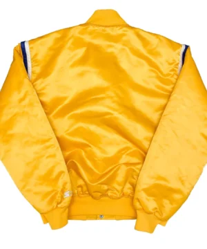 los angeles 80s lakers jacket back