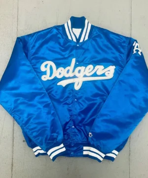 1980’s LA Dodgers Royal Satin Bomber Jacket
