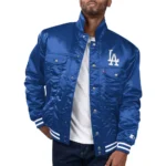 Los Angeles Dodgers Royal Silver Tab Trucker Jacket