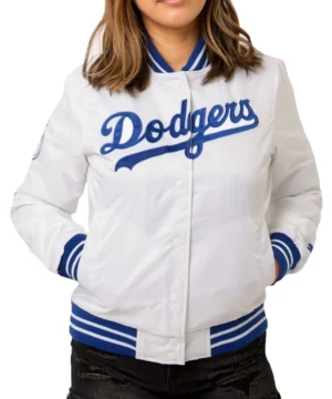 los angeles dodgers white satin jacket scaled 1