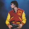 Michael Jackson Thriller varsity jacket featuring iconic red and black design, premium fabric, and legendary pop culture style