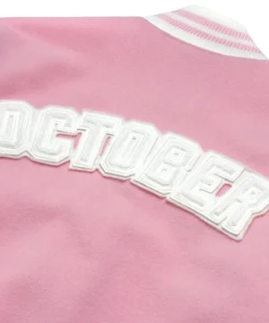 OVO pink varsity jacket Valentine collection with premium quality finish