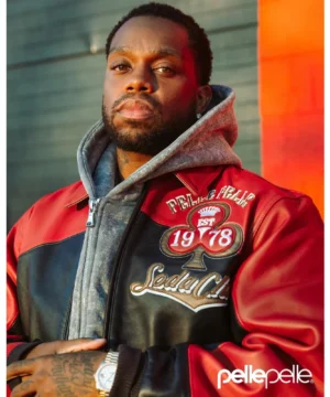 Pelle Pelle Winner Takes jacket inspired by Payroll Giovanni combining classic leather craftsmanship with modern hip-hop fashion