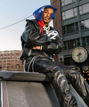 Pelle Pelle Greatest Of All Time jacket inspired by Rich the Kid combining classic leather craftsmanship with modern hip-hop fashion