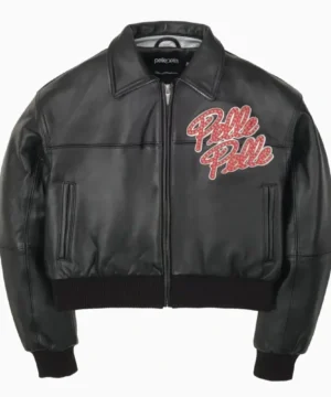 Mellow Rackz Pelle Pelle jacket in Soda Club black edition showcasing sleek detailing and contemporary streetwear aesthetics