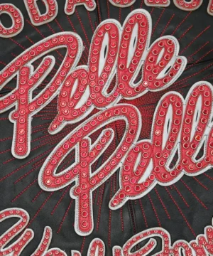 Pelle Pelle Soda Club jacket in black inspired by Mellow Rackz combining classic leather craftsmanship with modern celebrity fashion