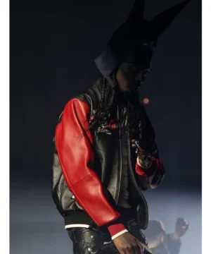 Playboi Carti Pelle Pelle jacket in Vulture Listening Heritage edition showcasing structured design and contemporary streetwear aesthetics
