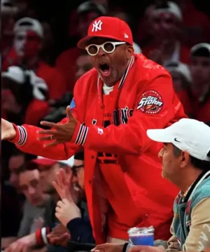 St Johns varsity jacket inspired by Spike Lee with sleek silhouette, high-quality craftsmanship, and contemporary urban fashion appeal