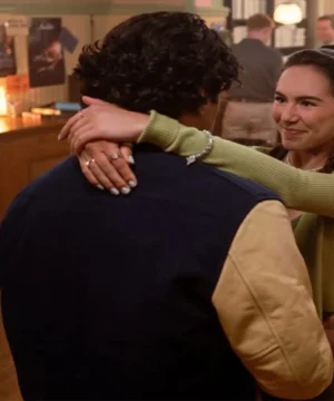 Siddharth varsity jacket from Teen Brady The Way Home with sleek silhouette, durable craftsmanship, and trendy fan apparel appeal