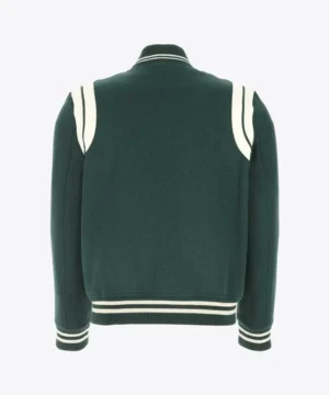 Tom Swift varsity jacket inspired by Tian Richards with timeless silhouette, quality craftsmanship, and contemporary pop culture fashion appeal