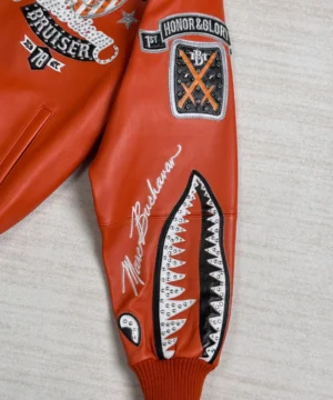 Jared Abrahamson Pelle Pelle jacket in Venom World Premiere edition showcasing high-quality leather and standout fashion aesthetics