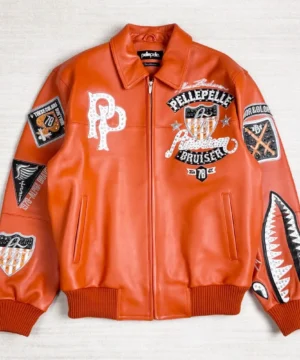 Jared Abrahamson Pelle Pelle jacket in Venom World Premiere edition showcasing high-quality leather and standout fashion aesthetics