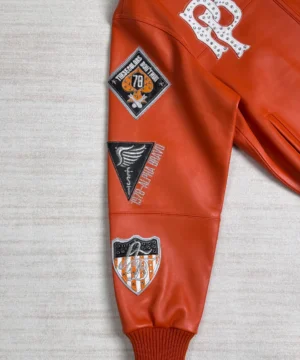 Jared Abrahamson Pelle Pelle jacket in Venom World Premiere edition showcasing high-quality leather and standout fashion aesthetics