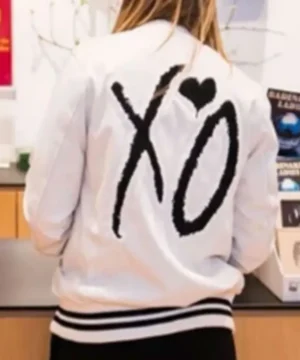 Future XO inspired varsity jacket with wool body and timeless design