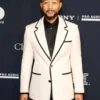 John Legend 68th GRAMMY Awards blazer featuring sleek red carpet style and celebrity-inspired tailoring