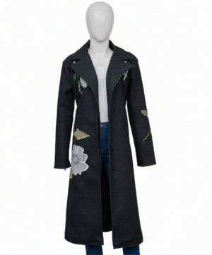 “The Today Show Jenna Bush Hager coat with floral embroidery, stylish celebrity-inspired fashion coat.”