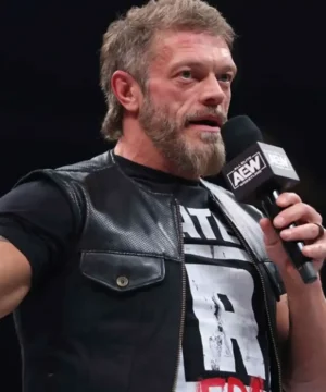 Men’s AEW Collision Adam Copeland vest inspired by pro wrestling gear, stylish ring-ready outerwear