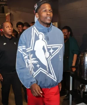 Anthony Edwards 75th NBA All-Star Game team style track jacket sports streetwear full-zip design