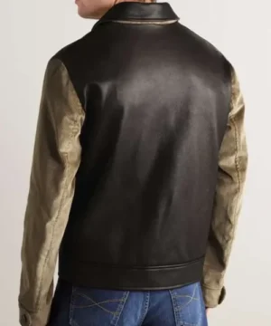 Argylle 2024 brown leather jacket designed with a classic silhouette, stylish detailing, and celebrity movie look