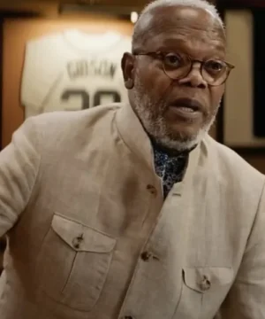 Samuel L. Jackson Argylle 2024 coat with premium fabric, stylish tailoring, and cinematic outerwear appeal